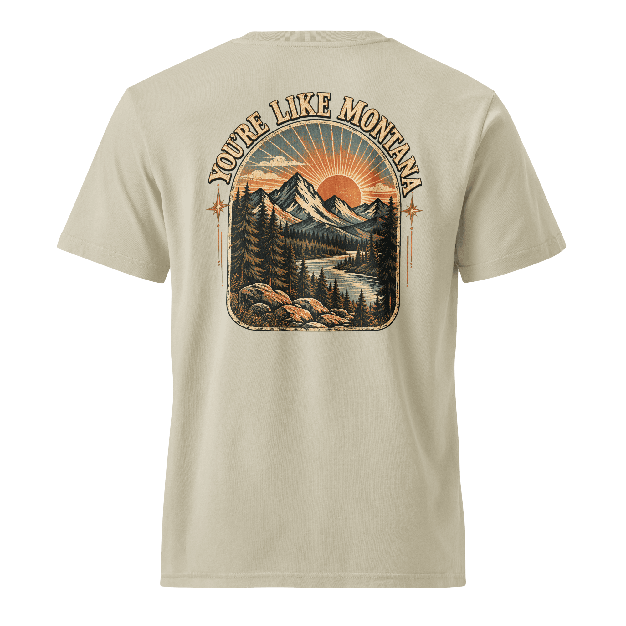 You're Like Montana front back Vintage T-Shirt | Stanley/Stella SATU041 - Image 15