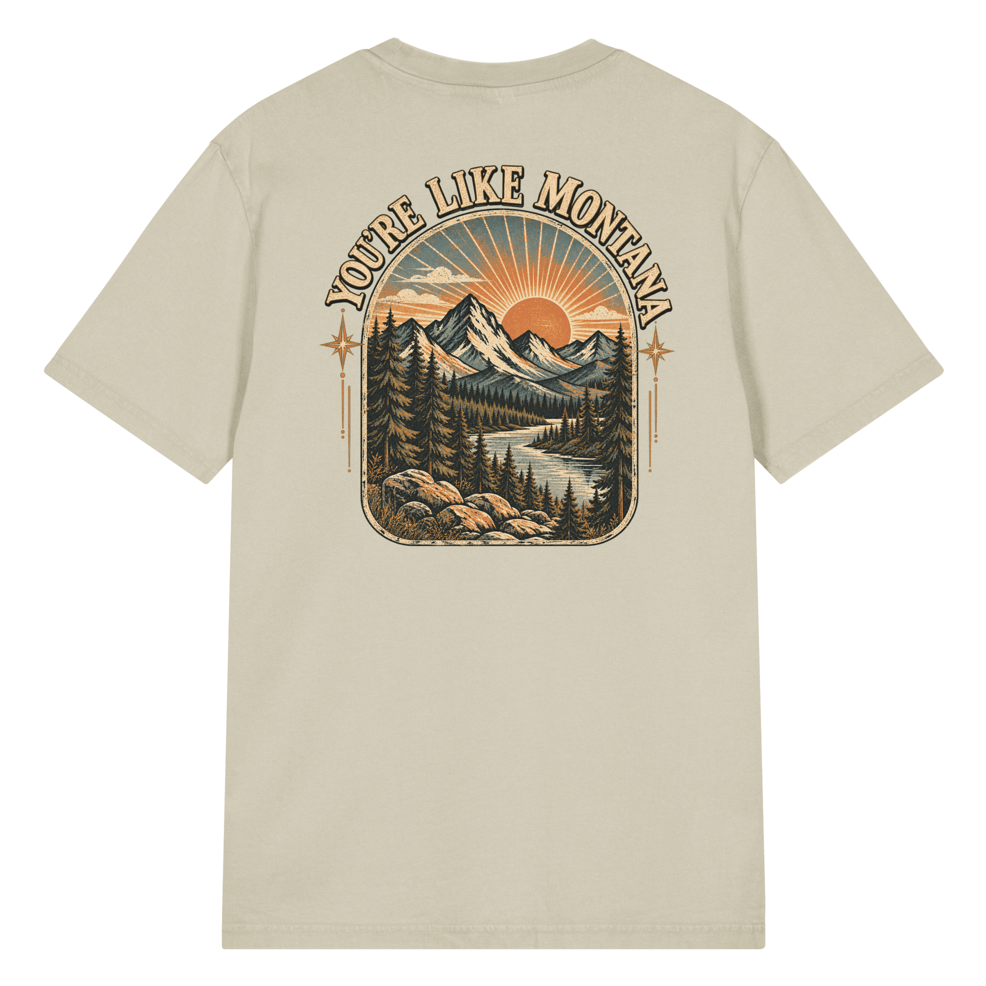 You're Like Montana front back Vintage T-Shirt | Stanley/Stella SATU041 - Image 42