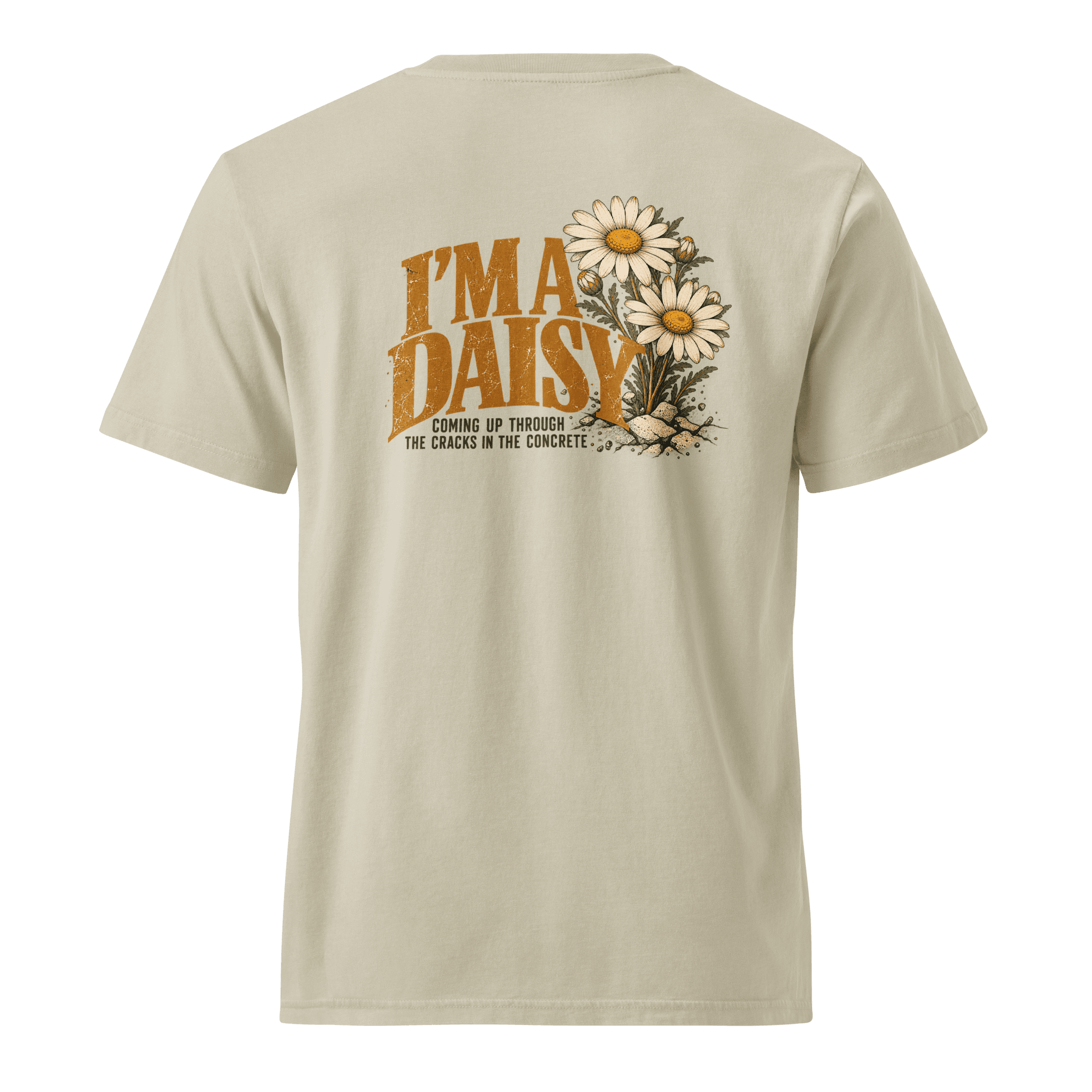 I'm a Daisy front back Unisex Garment Dyed Creator 2.0 Vintage T-Shirt | Stanley/Stella SATU041 - Image 11