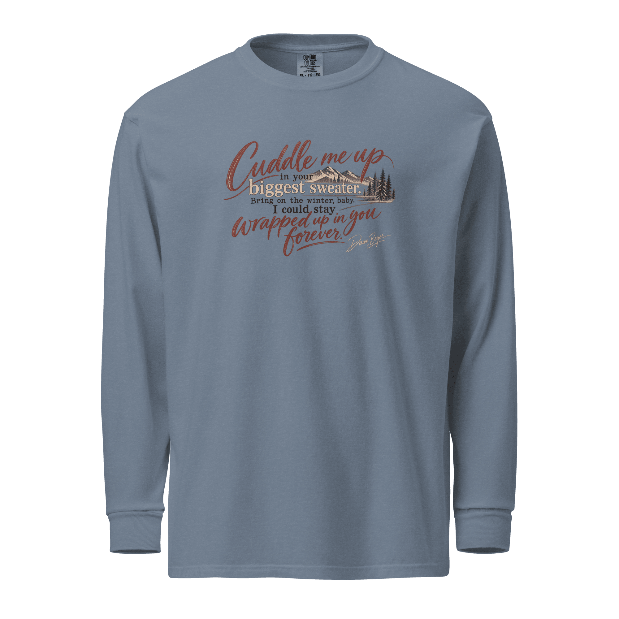 Cuddle me up Garment-dyed heavyweight long-sleeve shirt - Image 3