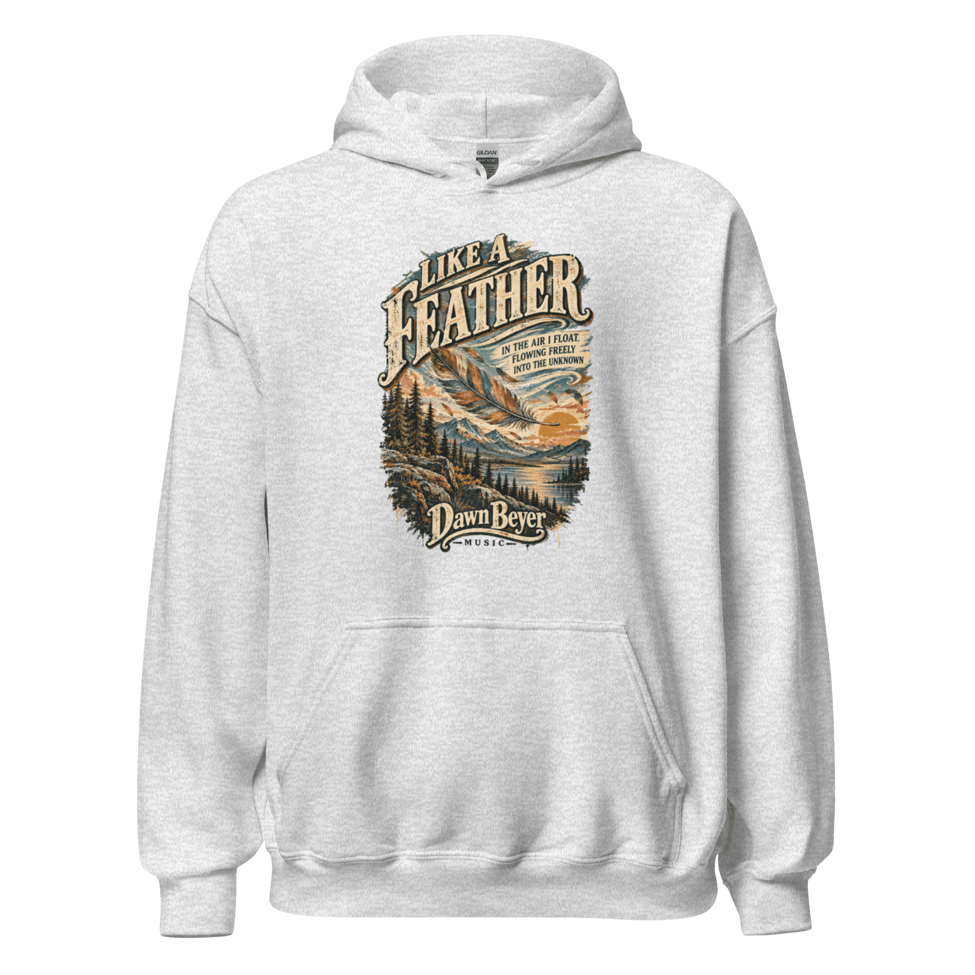 Like a Feather Unisex Hoodie - Image 7