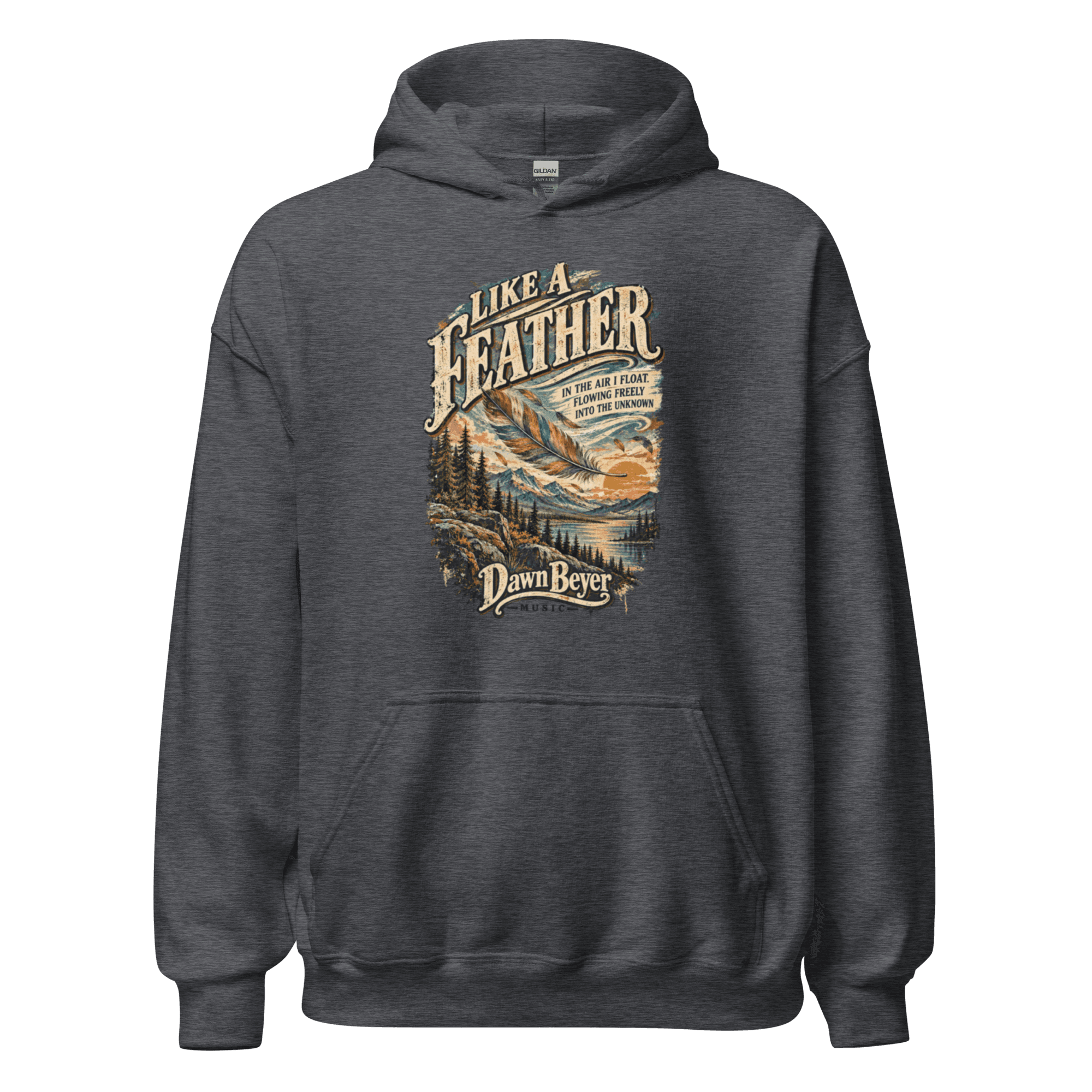 Like a Feather Unisex Hoodie - Image 2