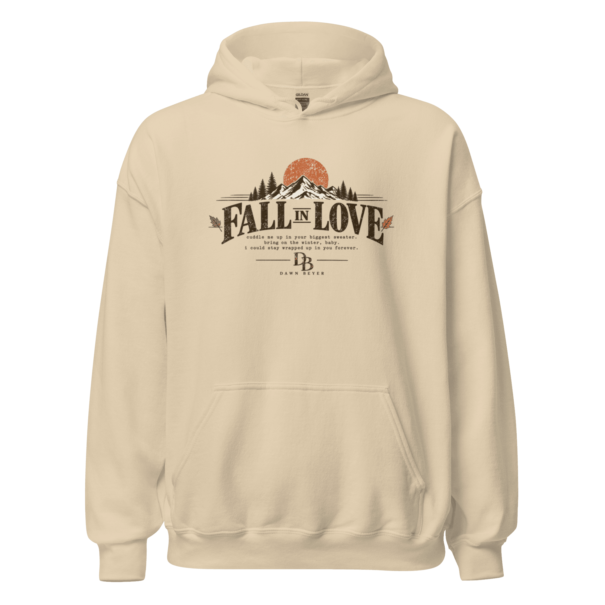 Fall in Love Unisex Hoodie - Image 3