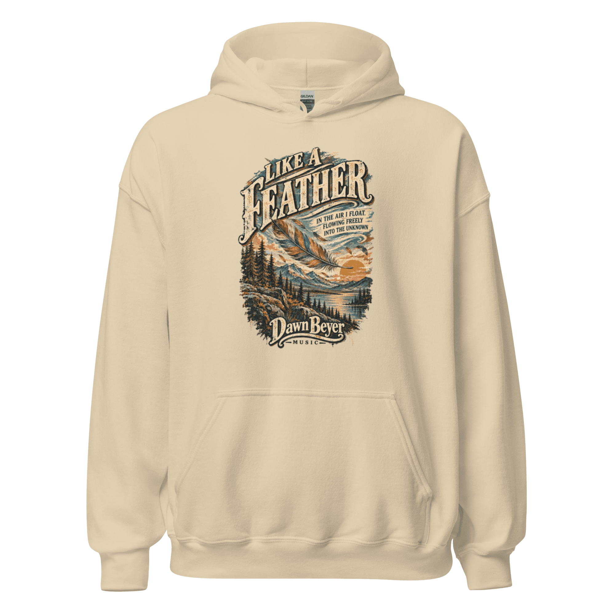Like a Feather Unisex Hoodie - Image 6