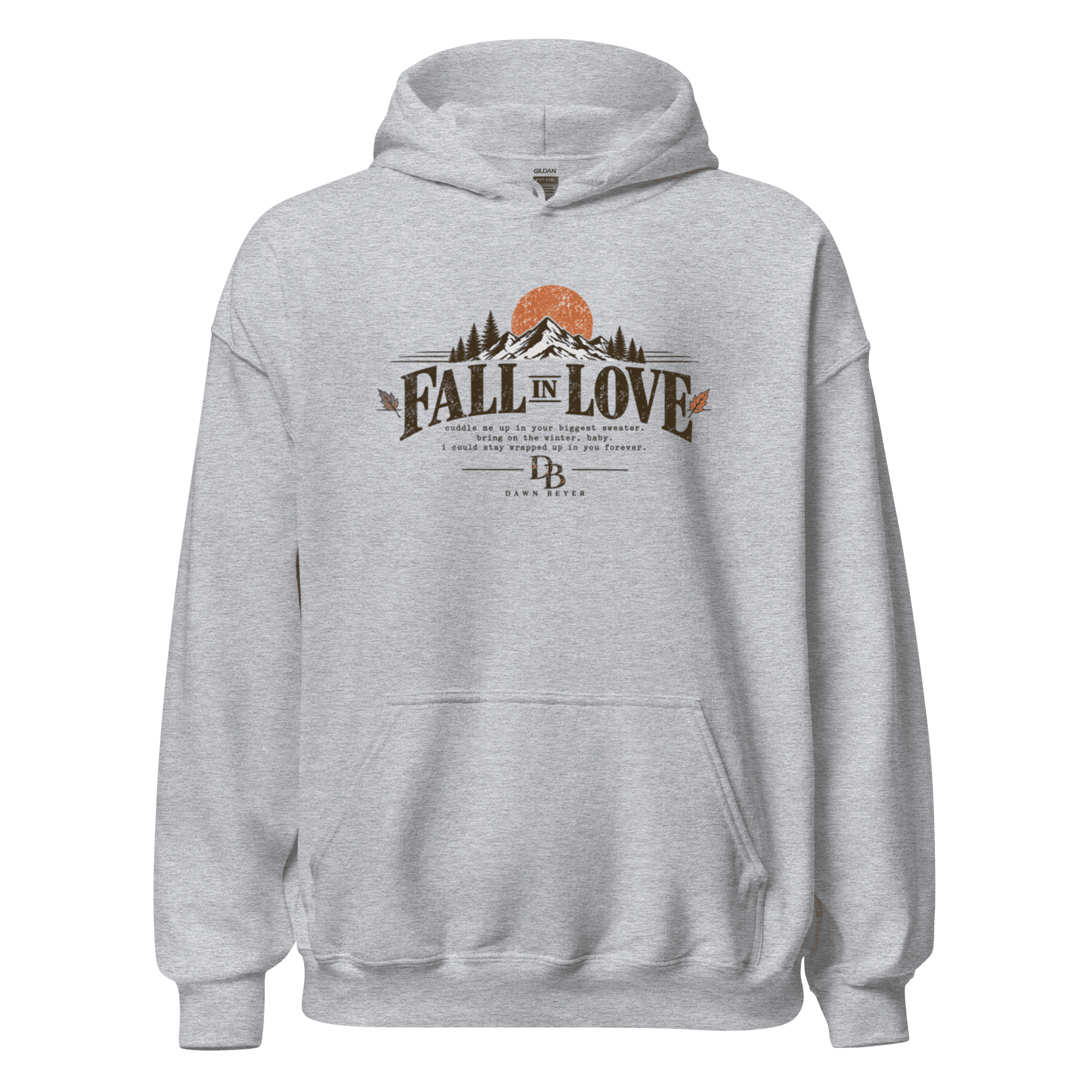 Fall in Love Unisex Hoodie - Image 2