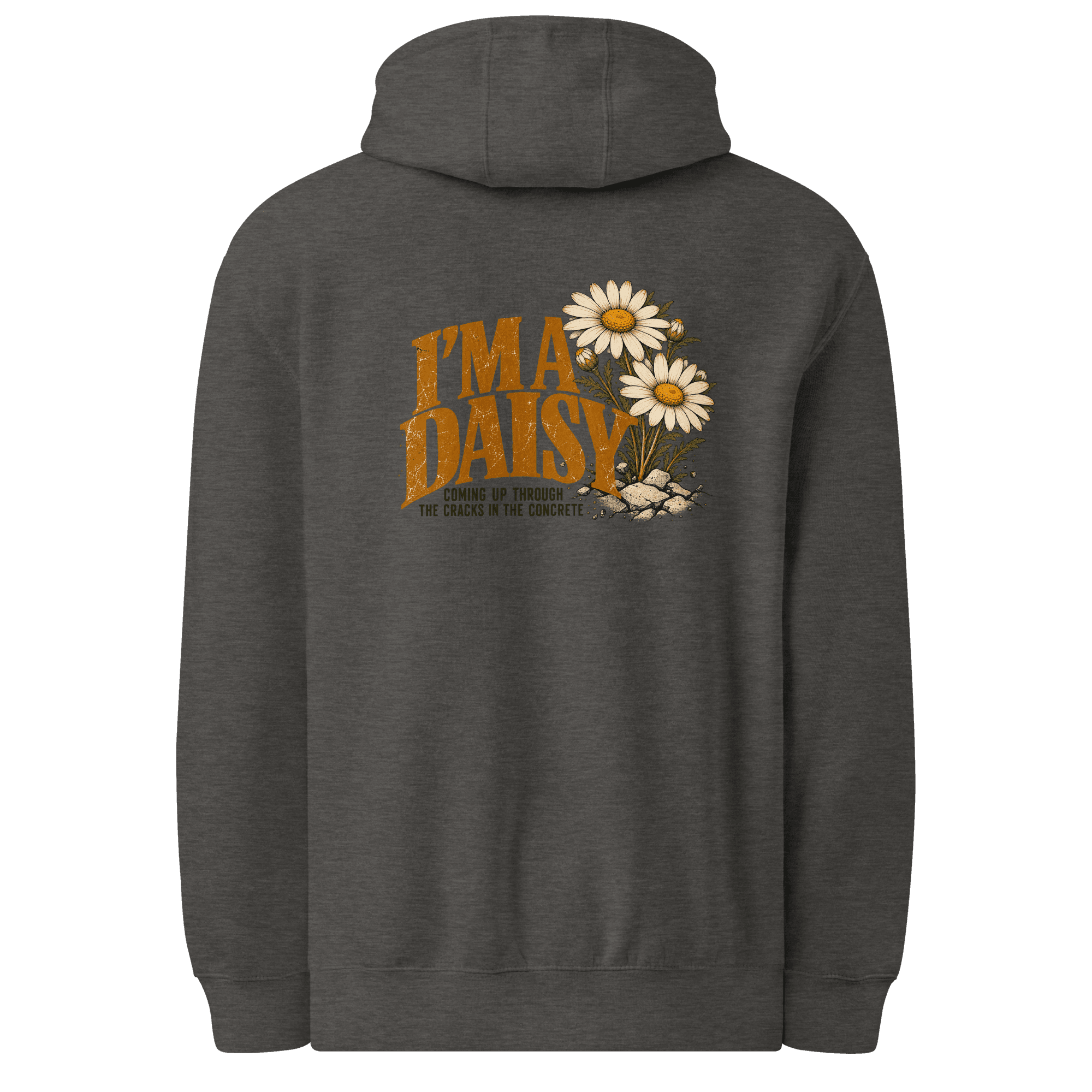 I'm a Daisy front/ back Unisex premium mid-weight hoodie - Image 9