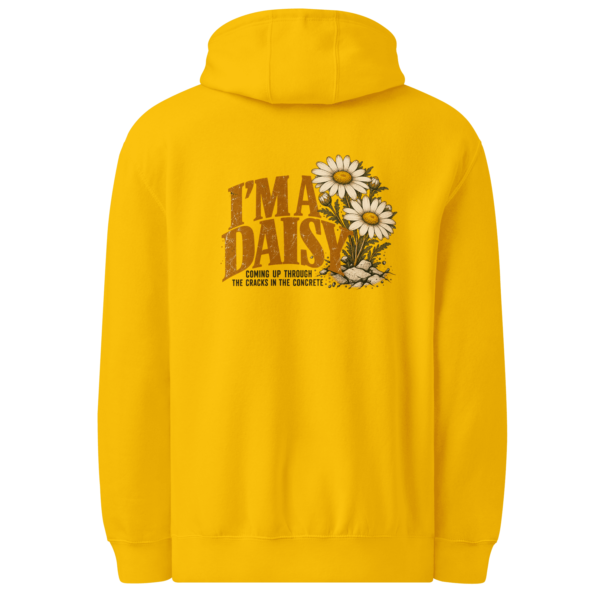 I'm a Daisy front/ back Unisex premium mid-weight hoodie - Image 10