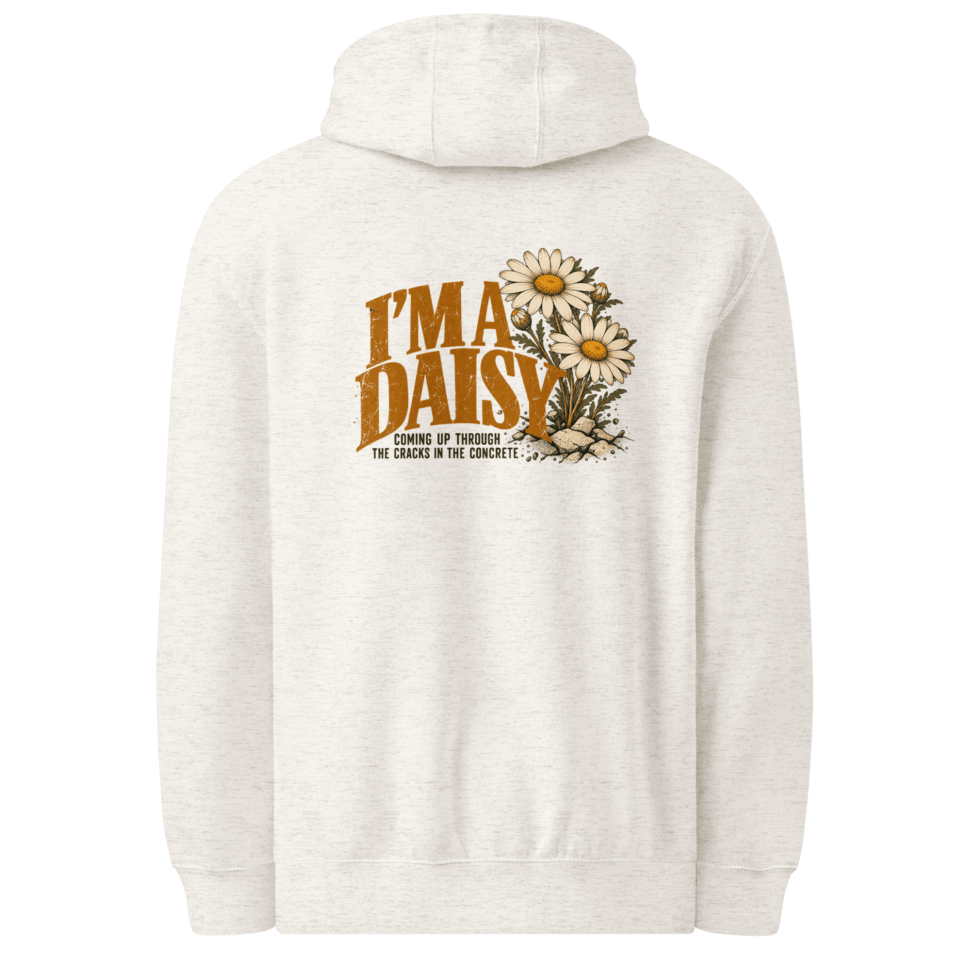 I'm a Daisy front/ back Unisex premium mid-weight hoodie - Image 12