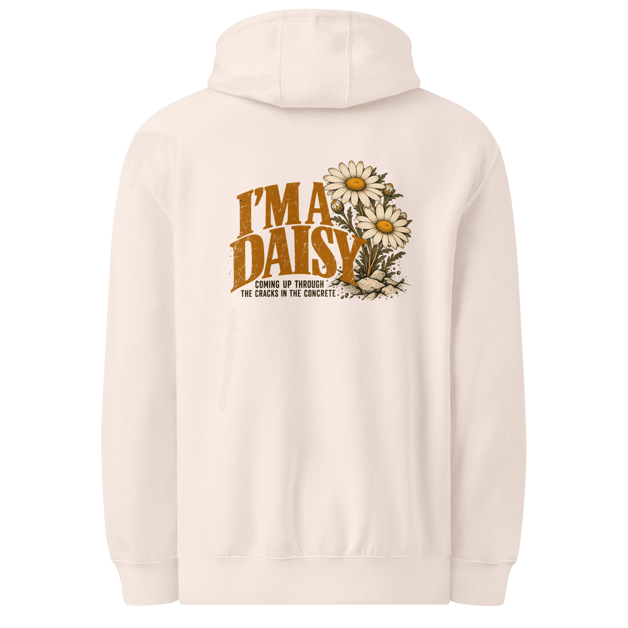 I'm a Daisy front/ back Unisex premium mid-weight hoodie - Image 13