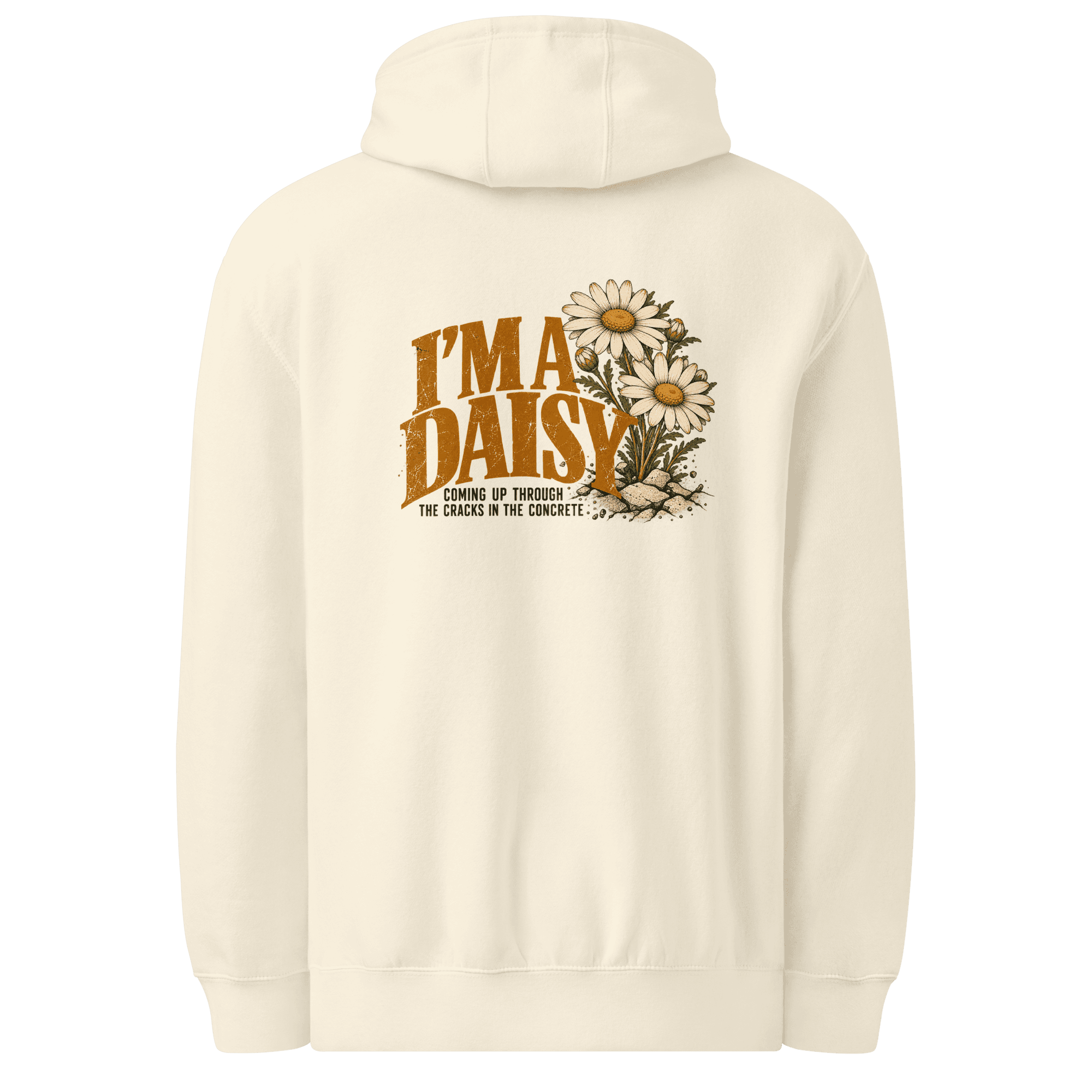 I'm a Daisy front/ back Unisex premium mid-weight hoodie
