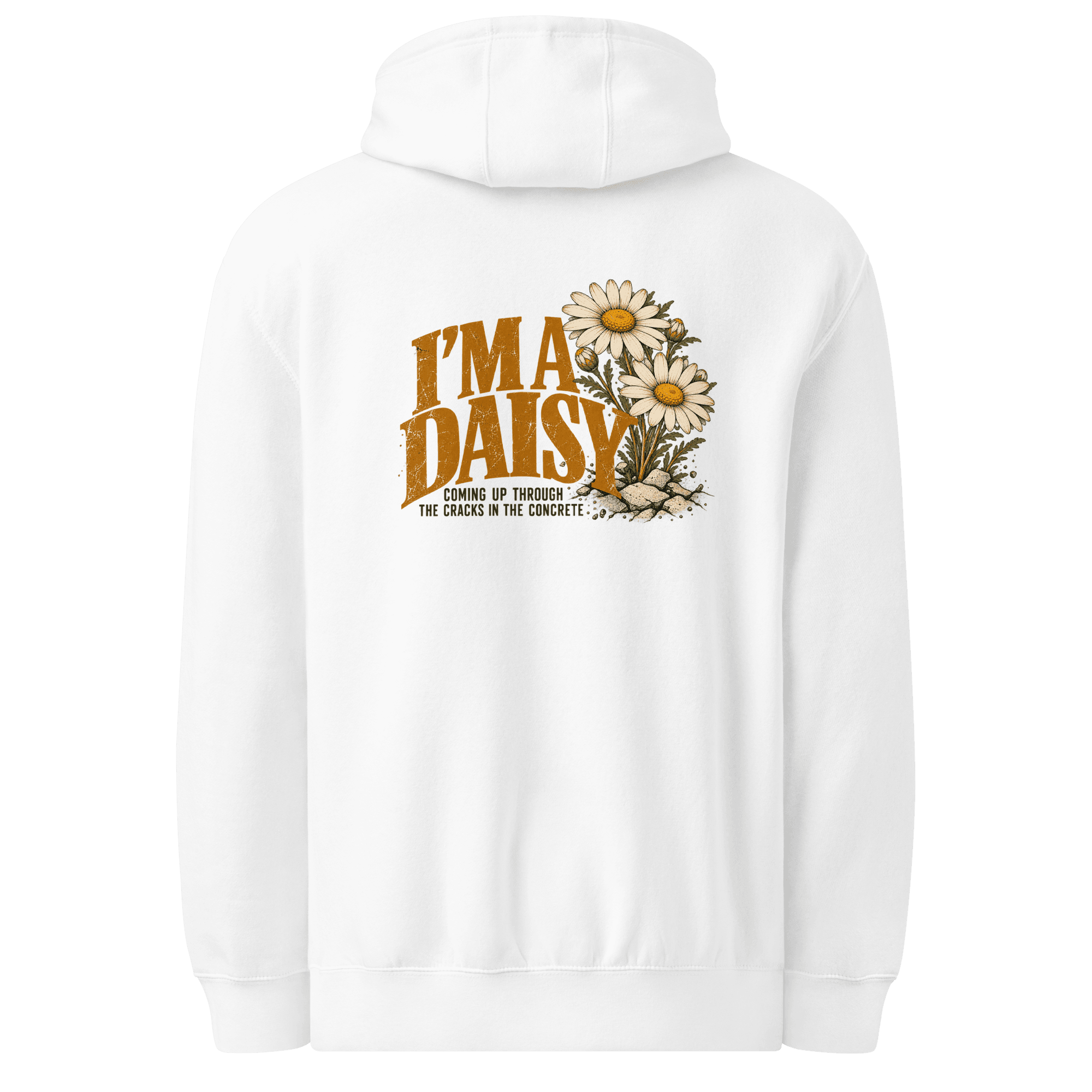 I'm a Daisy front/ back Unisex premium mid-weight hoodie - Image 14