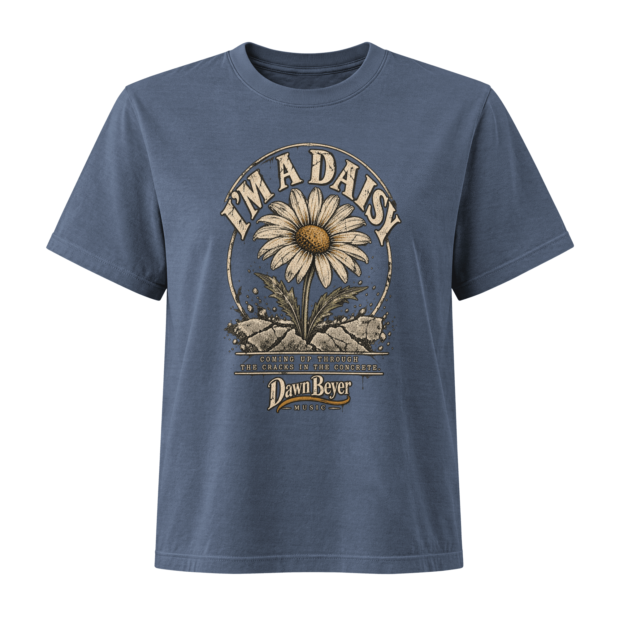 I'm a Daisy Women's Heavyweight Garment Dye Tee Bella + Canvas 6110GD - Image 2
