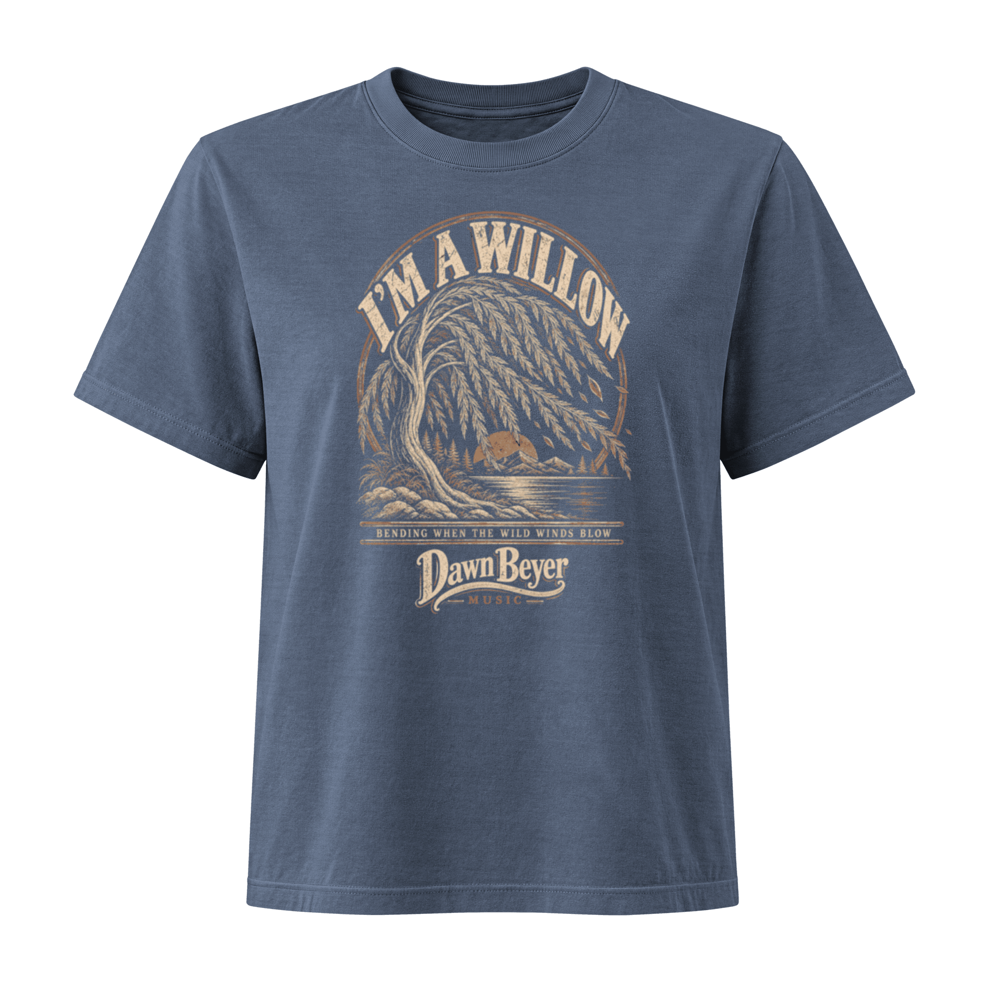 I'm a Willow Women's Heavyweight Garment Dye Tee Bella + Canvas 6110GD - Image 2
